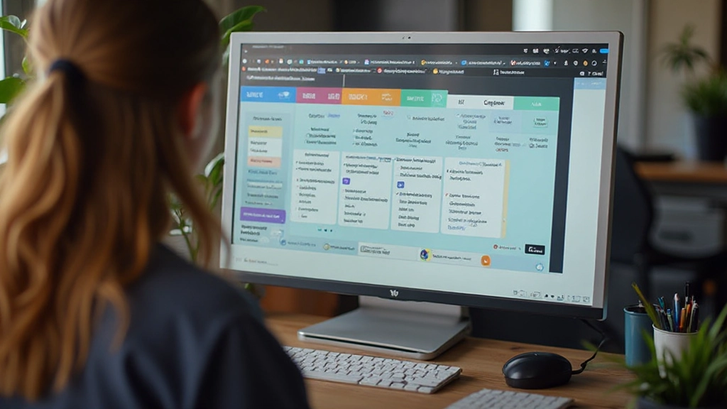 Professionele online Nederlands les met interactieve inhoud en learning tools op een modern scherm