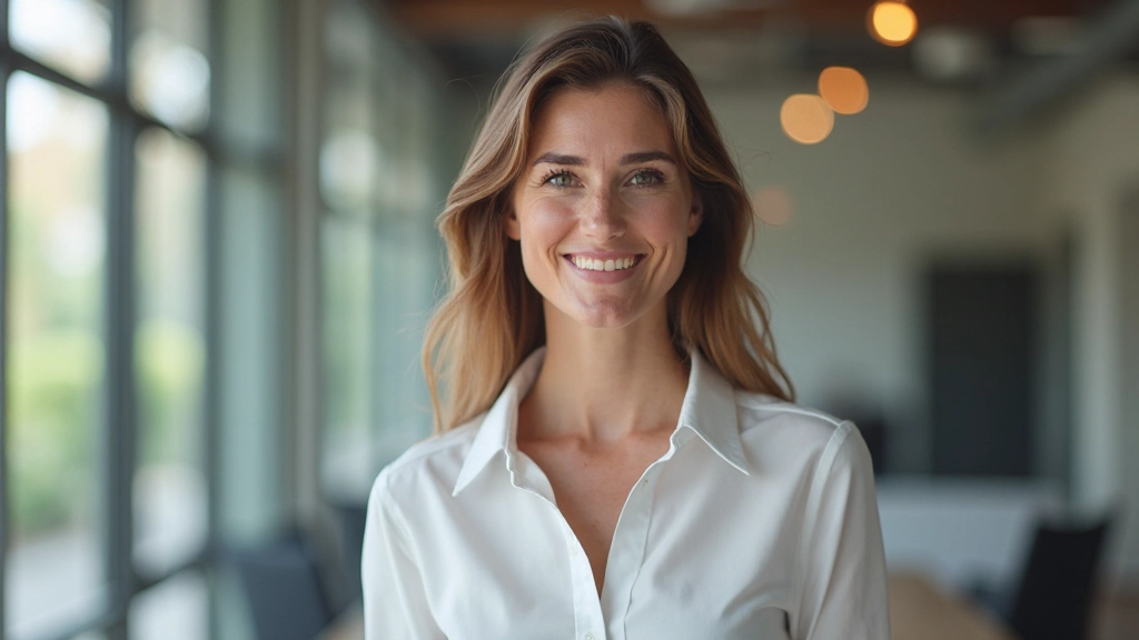Vrouw ziet er tevreden uit na een succesvol telefoongesprek